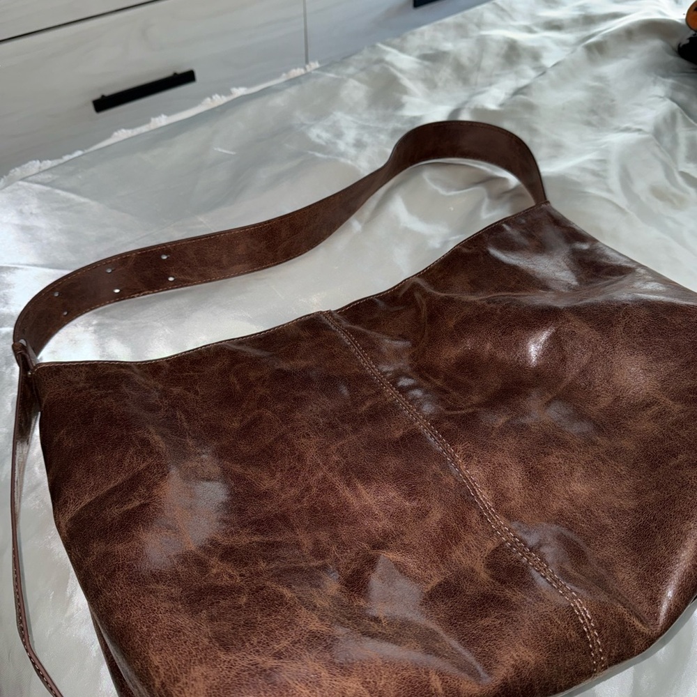 Brown Leather Women’s Shoulder Bag